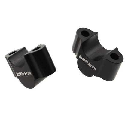 Black 27mm Handlebar Mount Risers Clamp - Royal Enfield Himalayan 450 2024-2025
