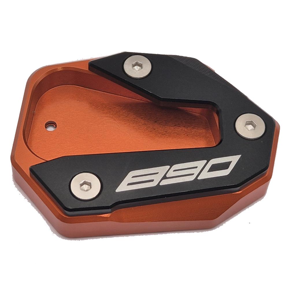 Orange Side Stand Kickstand Shoe Extender - KTM 890 Duke / R / GP 20202-2024