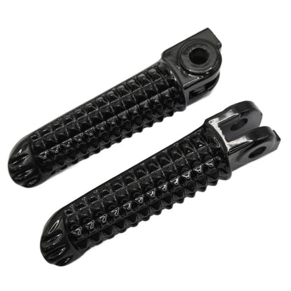 Black Front Riders Footpegs – Fit For Yamaha YZF R1 / R6 Series (1998–2025)