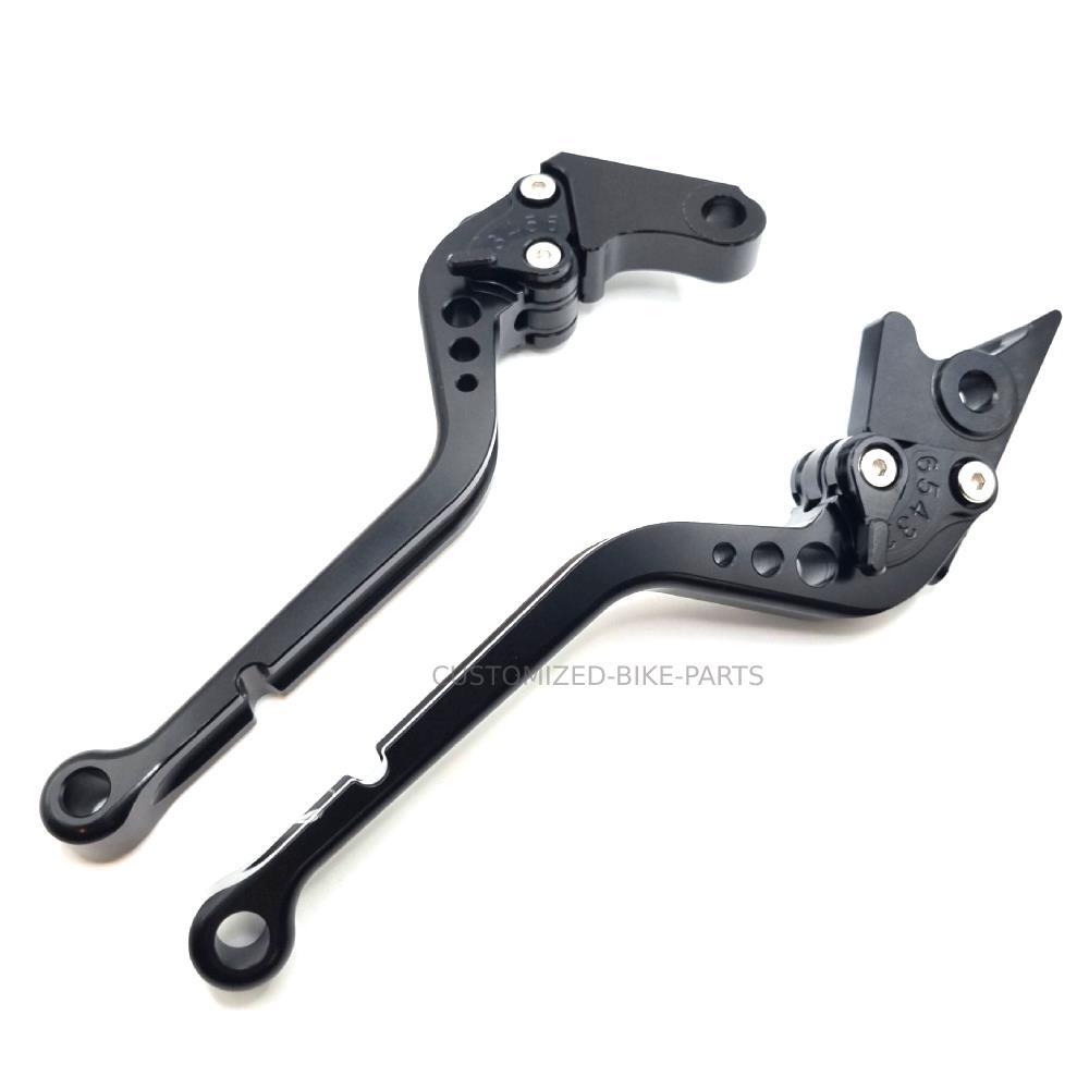 Long Black Clutch & Brake Levers For Suzuki GSX-S1000 GSX-S1000GT 2021-2025