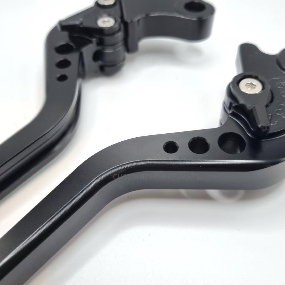 Long Black Clutch & Brake Levers For Suzuki GSX-S1000 GSX-S1000GT 2021-2025