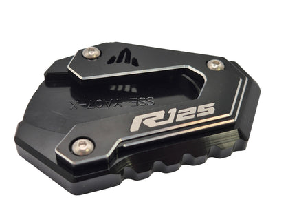Yamaha YZF-R125 2014-2023 Kickstand Shoe Extension Pad - Black CNC