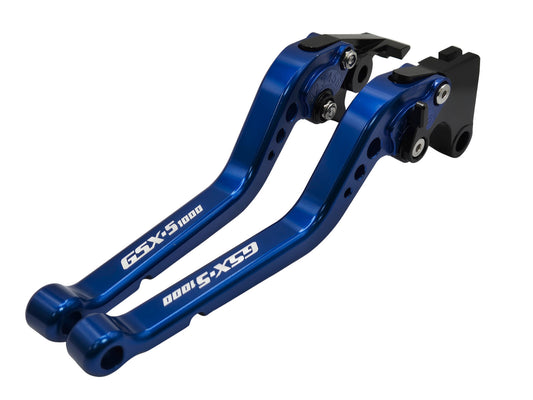Long Blue Clutch & Brake Levers For Suzuki GSX-S1000 GSX-S1000GT 2021-2025