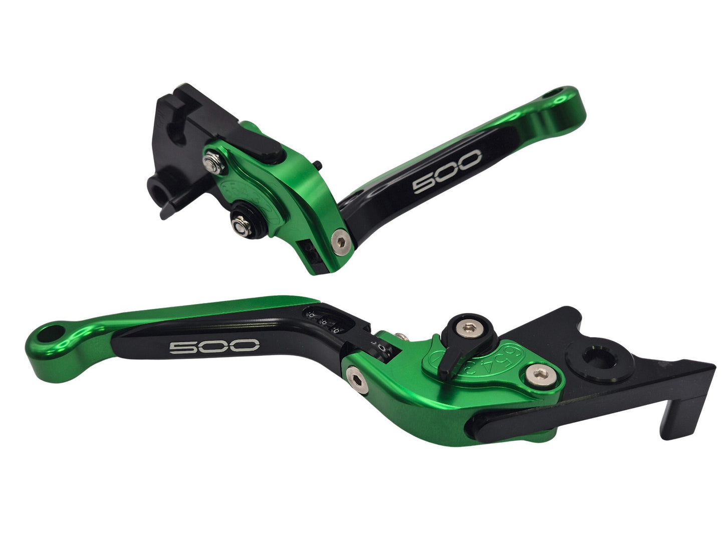 Green / Black Brake & Clutch Levers - Kawasaki Z500 / Ninja 500 2024-2025