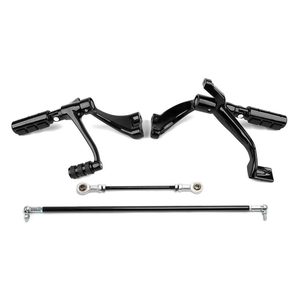 Black Forward Controls Kit Fit Harley Sportster XL 883 1200 2004-2013