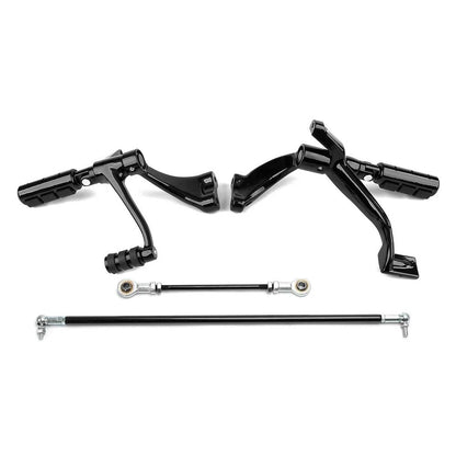 Black Forward Controls Kit Fit Harley Sportster XL 883 1200 2004-2013