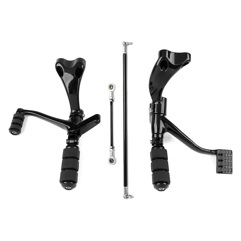 Black Forward Controls Kit Fit Harley Sportster XL 883 1200 2004-2013