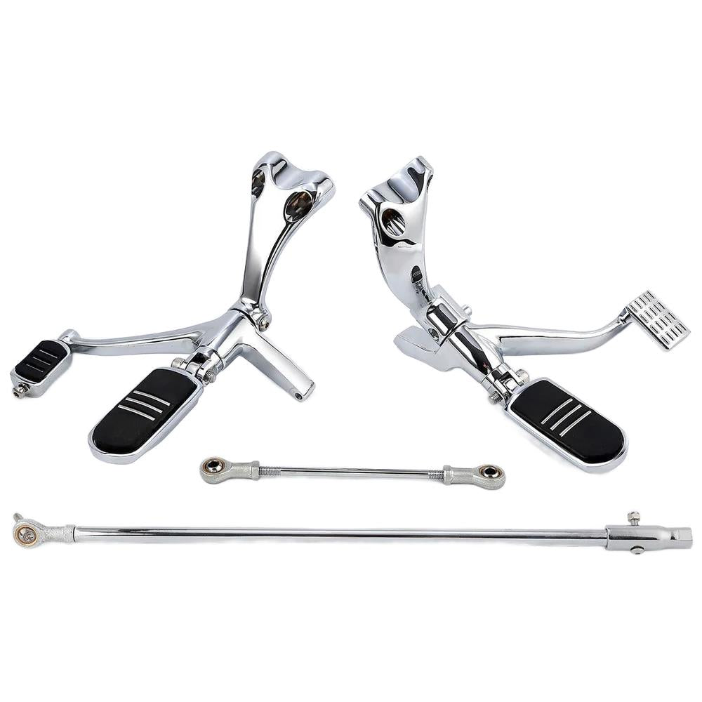 Chrome Forward Controls Kit Fit Harley Sportster XL 883 1200 2014-Later