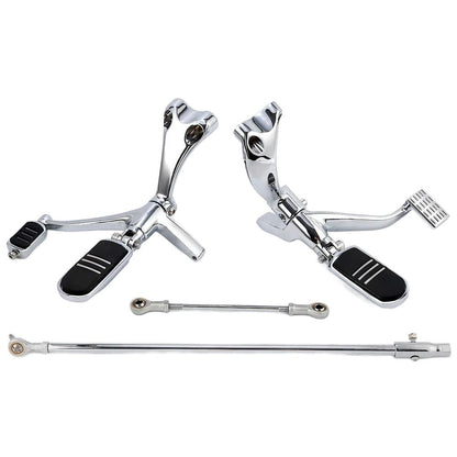 Chrome Forward Controls Kit Fit Harley Sportster XL 883 1200 2014-Later