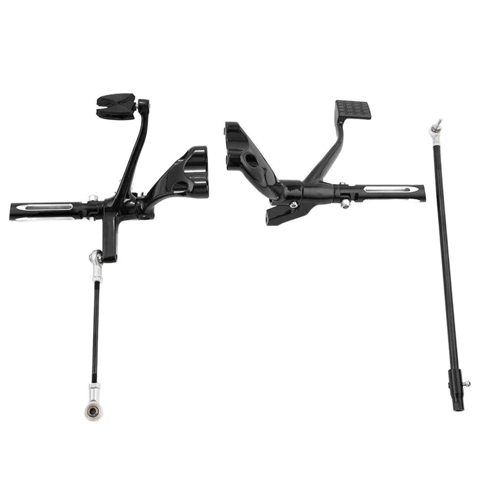Black Forward Controls Kit Fit Harley Sportster XL 883 1200 2014-Later