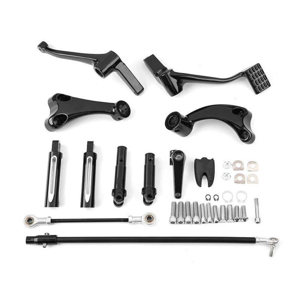 Black Forward Controls Kit Fit Harley Sportster XL 883 1200 2014-Later