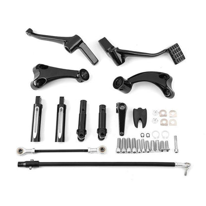 Black Forward Controls Kit Fit Harley Sportster XL 883 1200 2014-Later