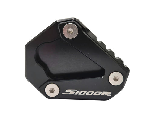 Black CNC Side Stand Kickstand Shoe Extender - BMW S1000R 2021-2025