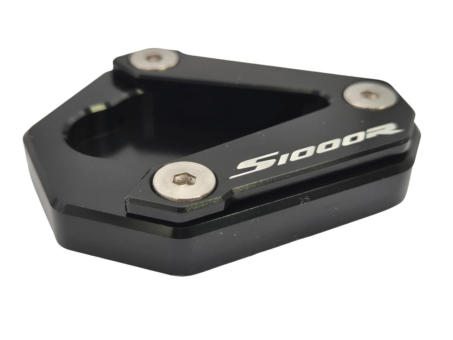 Black CNC Side Stand Kickstand Shoe Extender - BMW S1000R 2021-2023