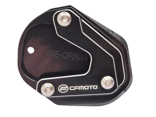 Black Kickstand Side Stand Shoe Extender - CFMOTO 650MT 700MT 800MT