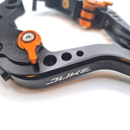 KTM 990 Duke 2024-2026 SHORT BLACK ADJUSTABLE BRAKE & CLUTCH LEVER SET