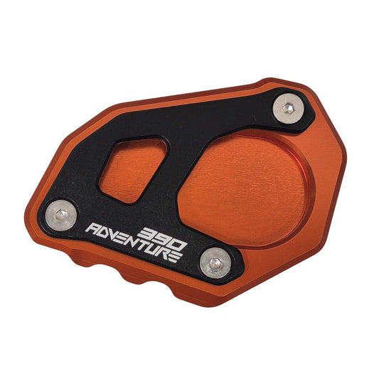 Orange / Black Side Stand Kickstand Shoe Extender - KTM 390 Adventure 2020-2025