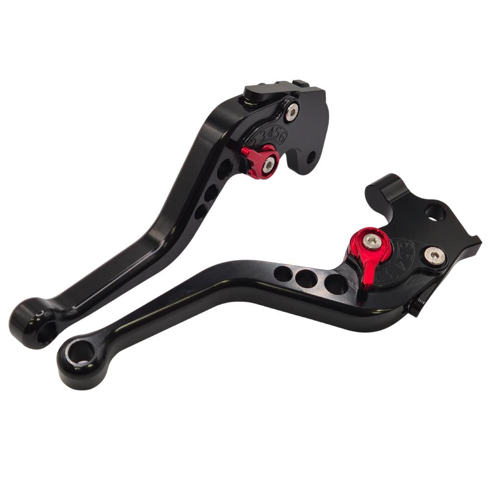 Short Black Clutch & Brake Levers For Aprilia RS 125 / Tuono 125 2023-2025
