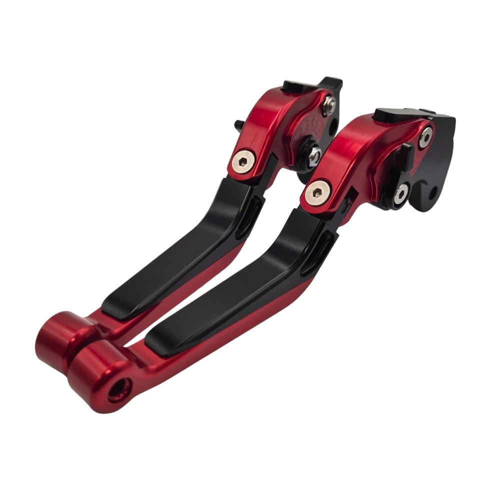 Red Black Adjustable Clutch & Brake Levers Aprilia RS 125 / Tuono 125 2023-2025