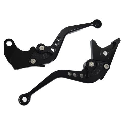 Short Black Adjustable Clutch & Brake Levers - Triumph Speed Twin 900 2022-2024