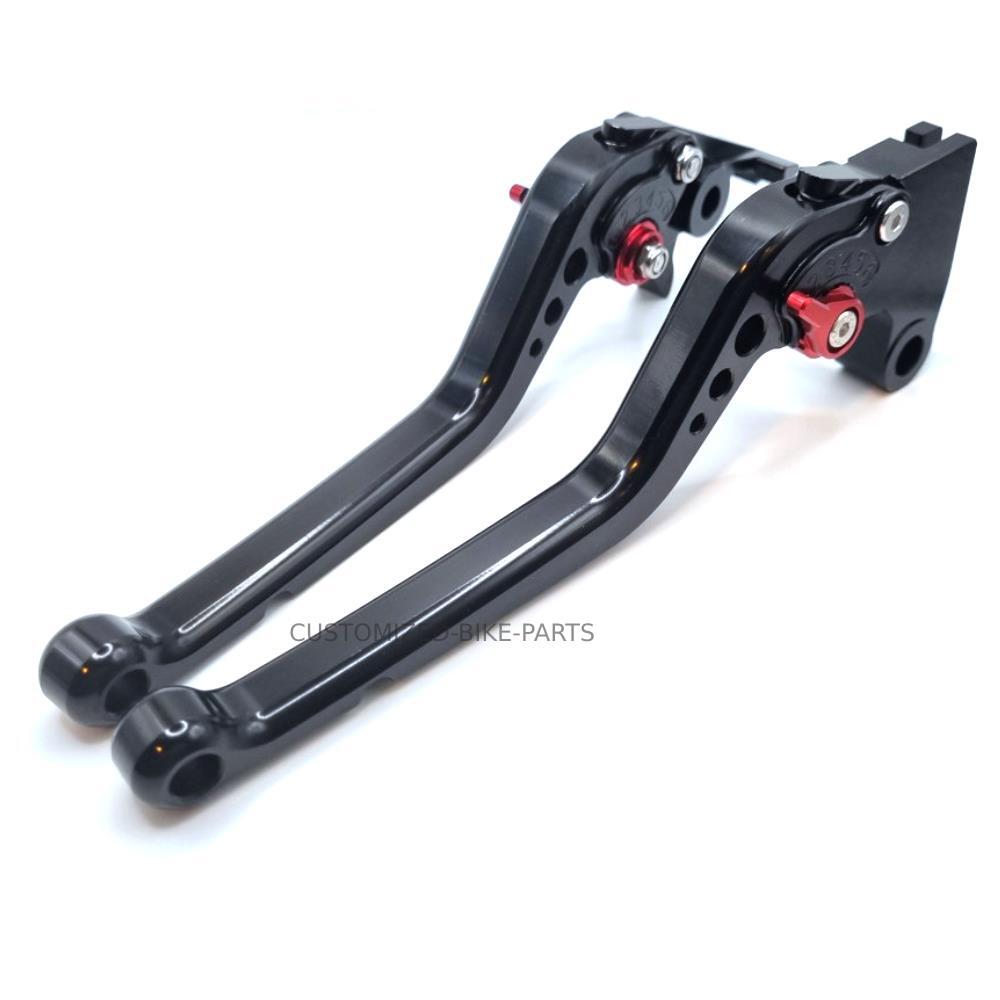 CNC Long Black Clutch & Brake Levers For Triumph Speed Twin 900 2022-2024