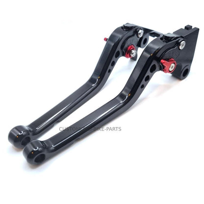 CNC Long Black Clutch & Brake Levers For Triumph Speed Twin 900 2022-2024