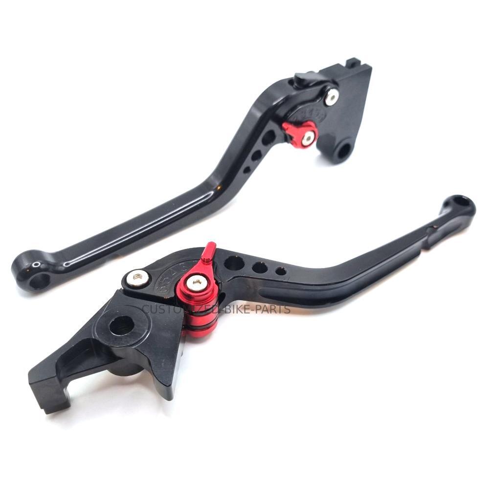 CNC Long Black Clutch & Brake Levers For Triumph Speed Twin 900 2022-2024