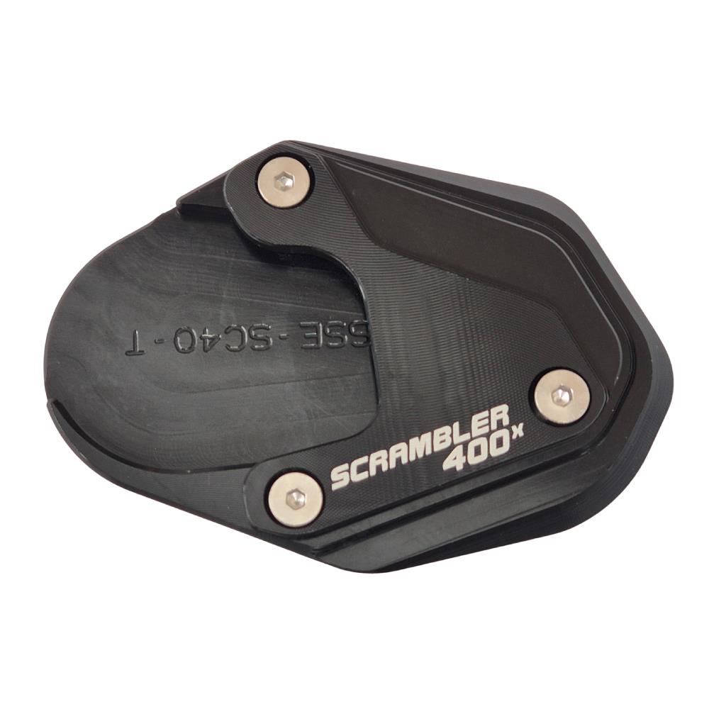 Triumph Scrambler 400X 2023-2025 Kickstand Extension Pad Plate - Black