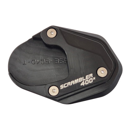 Triumph Scrambler 400X 2023-2025 Kickstand Extension Pad Plate - Black