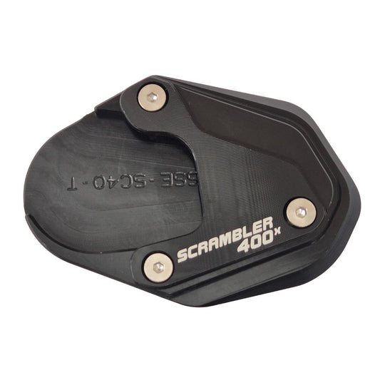 Triumph Scrambler 400X 2023-2025 Kickstand Extension Pad Plate - Black