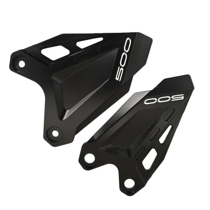 Kawasaki Z500 / Ninja 500 2024‑2025 Black Heel Guards