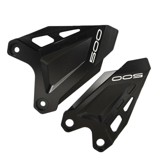 Kawasaki Z500 / Ninja 500 2024‑2025 Black Heel Guards