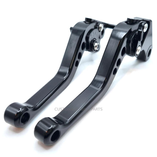 Short Black Clutch & Brake Levers For Yamaha YZF-R6 1999-2004