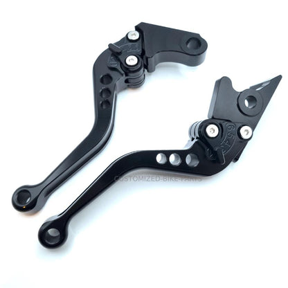 Short Black Clutch & Brake Levers For Yamaha YZF-R6 1999-2004