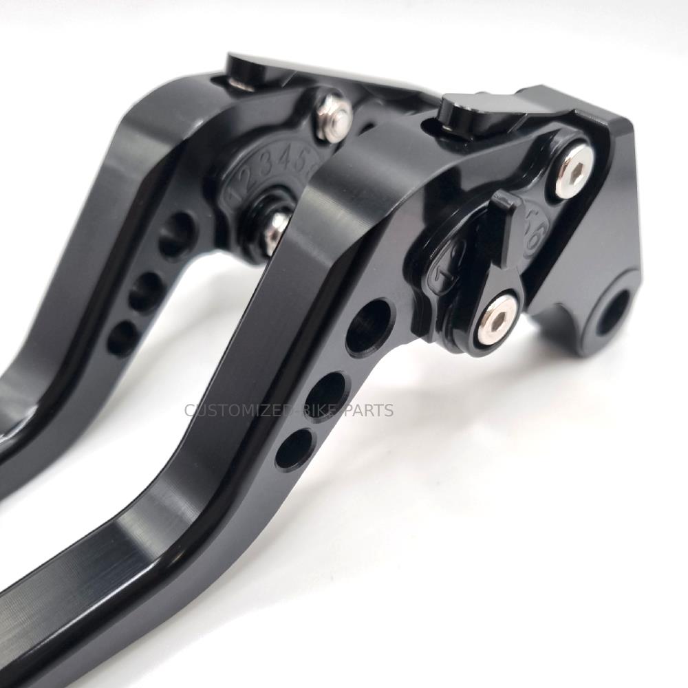 Short Black Clutch & Brake Levers For Yamaha YZF-R6 1999-2004