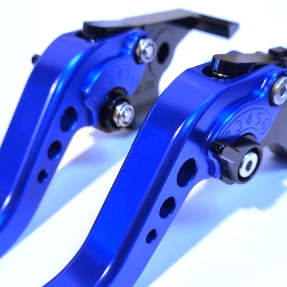 Short Blue Clutch & Brake Levers For Yamaha YZF-R6 1999-2004p