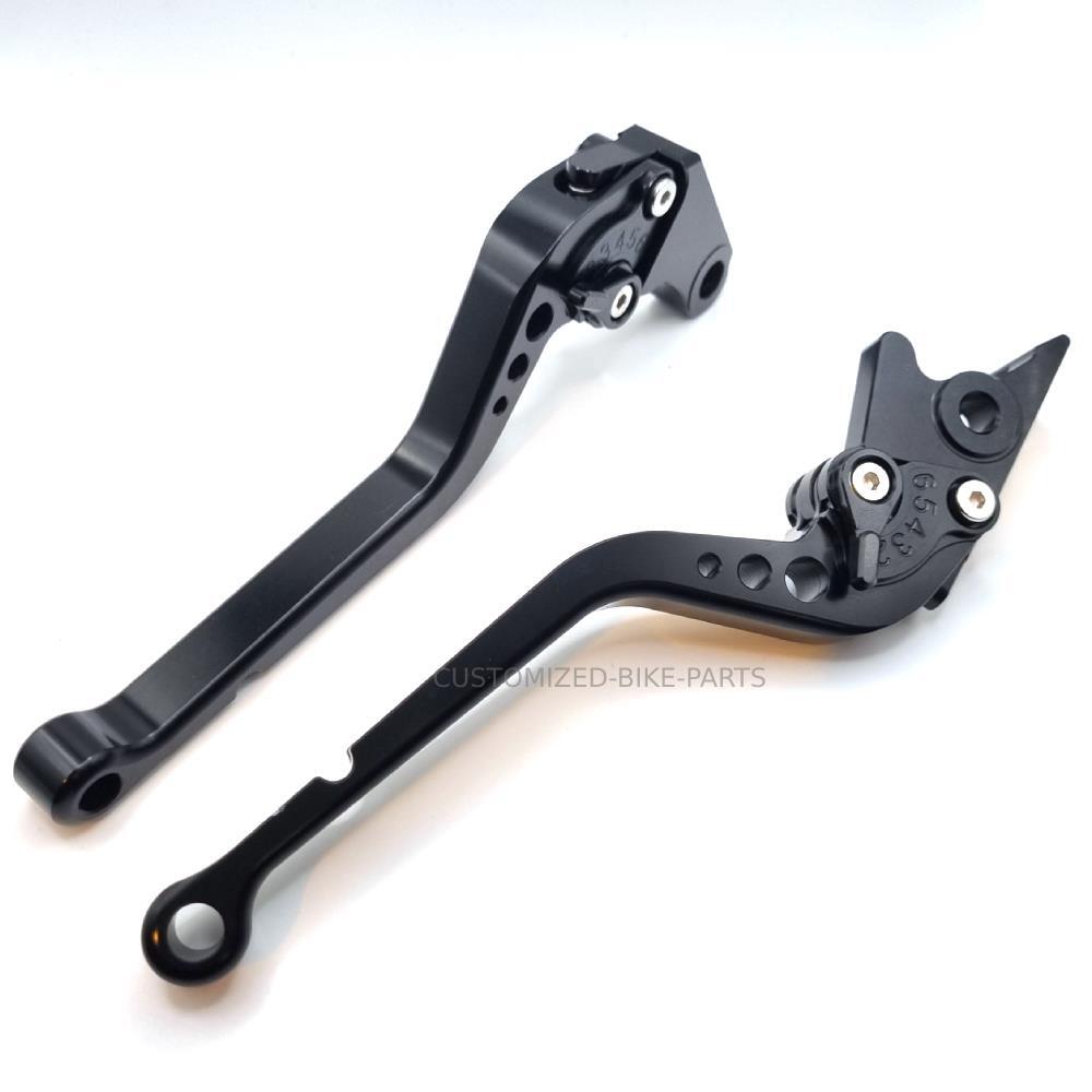 Long Black Clutch & Brake Levers For Yamaha YZF-R6 1999-2004