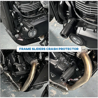 Engine Sliders Crash Protection Pads Frame - Triumph Scramber 400X / Speed 400