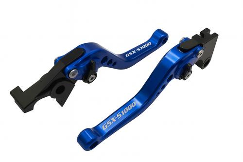 Short Blue Clutch & Brake Levers For Suzuki GSX-S1000 2022-2025
