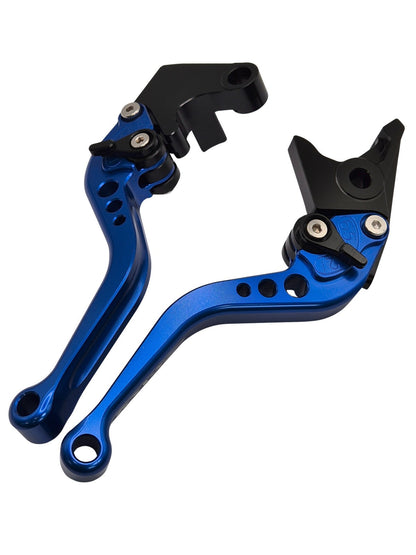 Short Blue Clutch & Brake Levers For Suzuki GSX-S1000 2022-2025