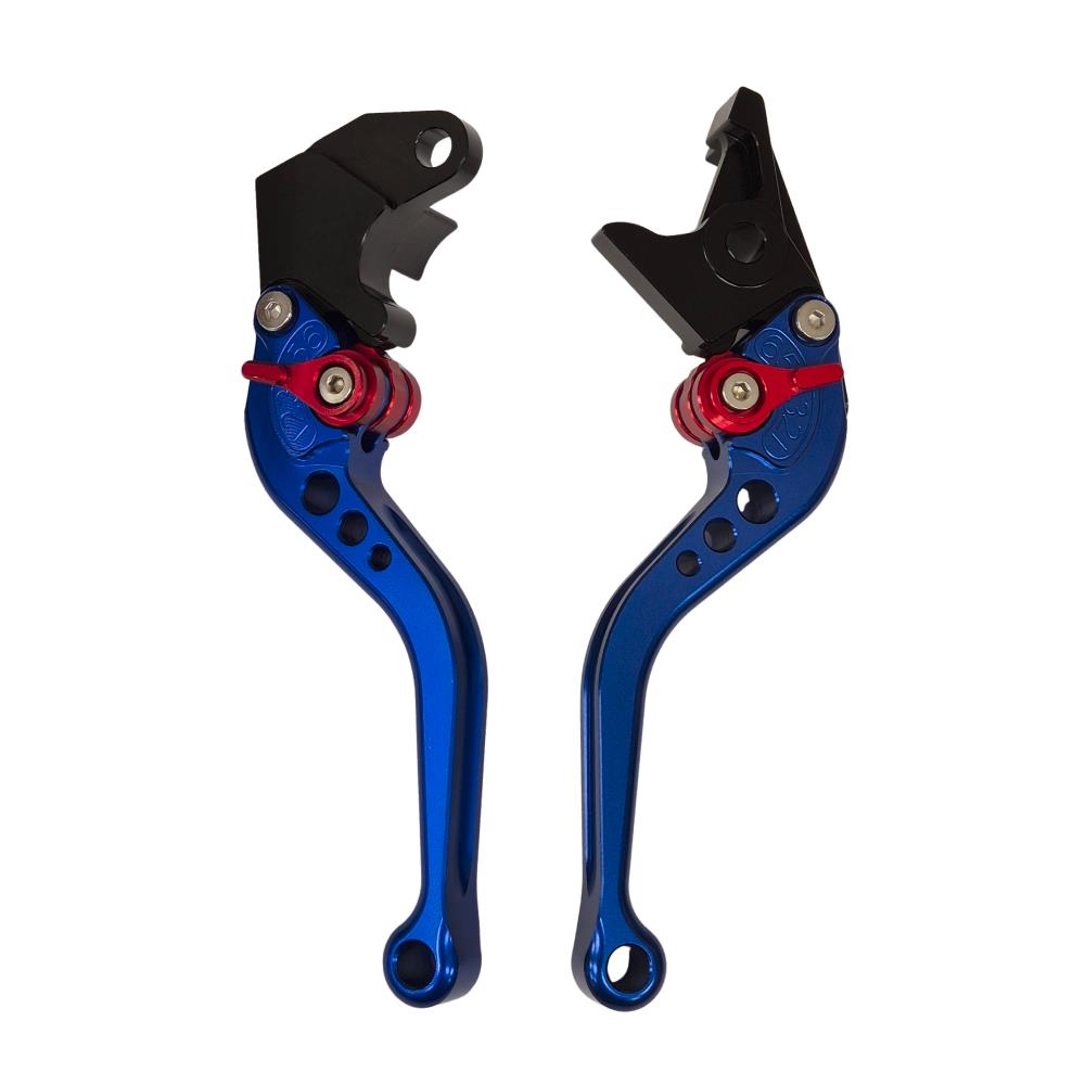 Short Blue Clutch & Brake Levers For Suzuki GSX-S 750 2011-2023