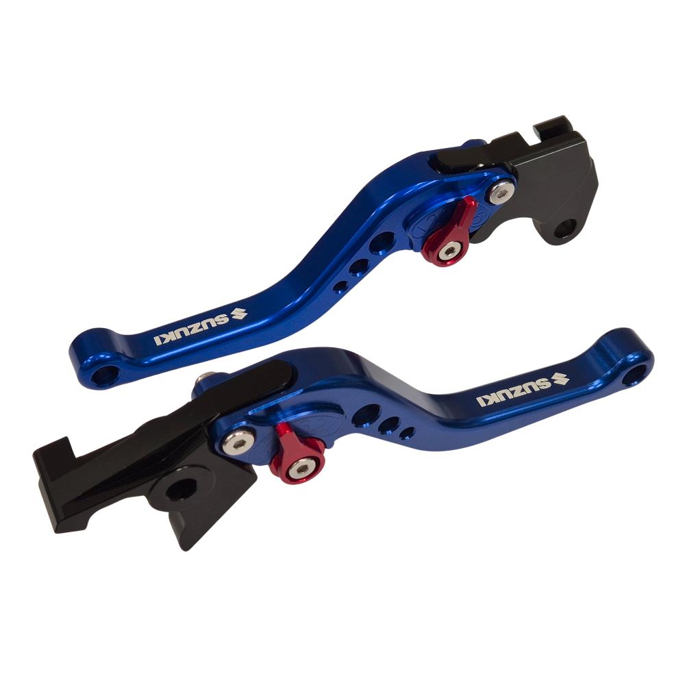 Short Blue Clutch & Brake Levers For Suzuki GSX-S 750 2011-2023