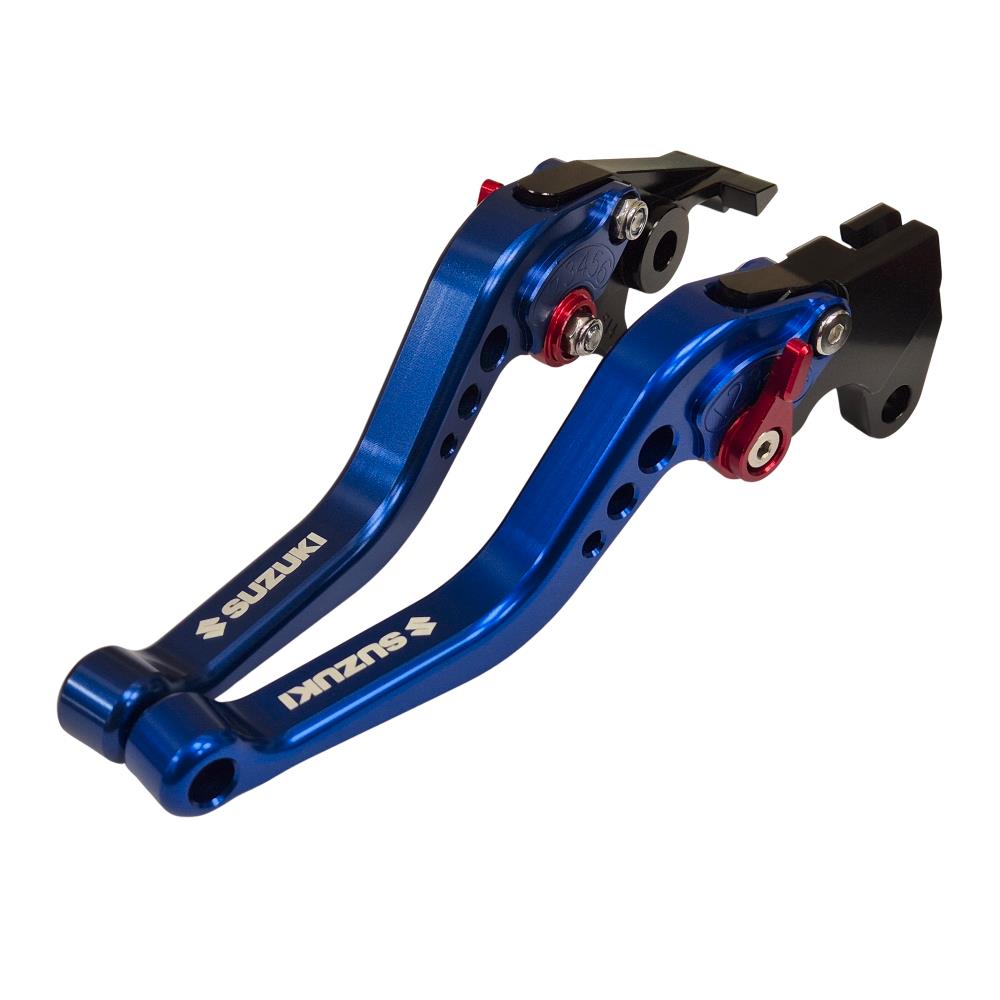 Short Blue Clutch & Brake Levers For Suzuki GSX-S 750 2011-2023