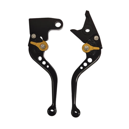 Short Black Gold Clutch & Brake Levers For Triumph Trident 660 2021-2025