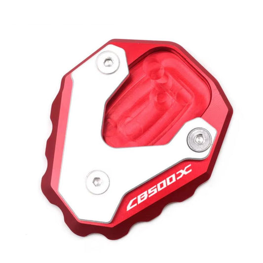 Red Side Stand Kickstand Shoe Extender - Honda CB500X 2019-2025