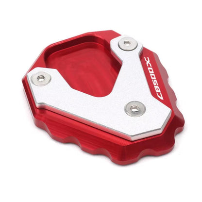Red Side Stand Kickstand Shoe Extender - Honda CB500X 2019-2025