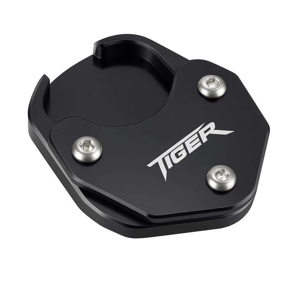 Black Side Stand Kickstand Shoe - Triumph Tiger Sport 660 2021-2025