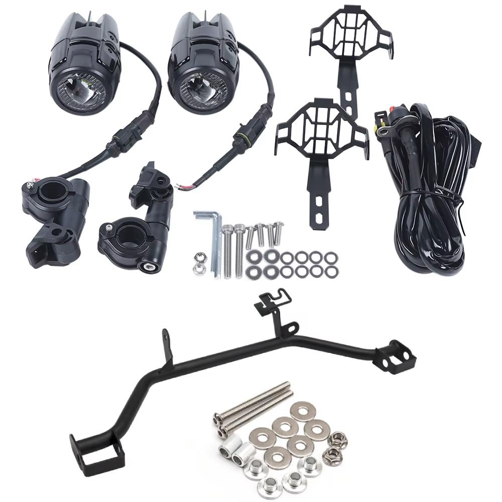 Complete LED Auxiliary Spot Fog Light Assembly Kit Yamaha Tracer 9 GT 2021-2025