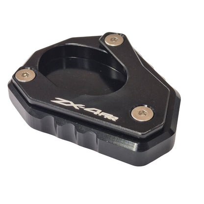 Black CNC Side Stand Kickstand Shoe Extender - Kawasaki ZX-4RR 2023-2026