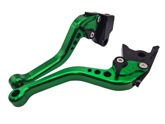 Short Green Clutch & Brake Levers For Kawasaki ZX-4RR 2024-2026
